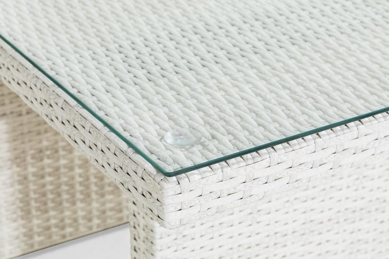Bahamas Højt Sofabord 100x60 cm - Hvid - Havemøbler - Havebord - Loungeborde & Sofaborde udendørs