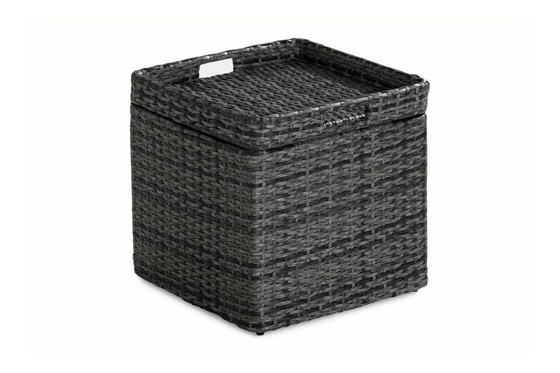 Bahamas Sidebord med Opbevaring 45x45 cm - Grå - Loungeborde & Sofaborde udendørs - Altanborde