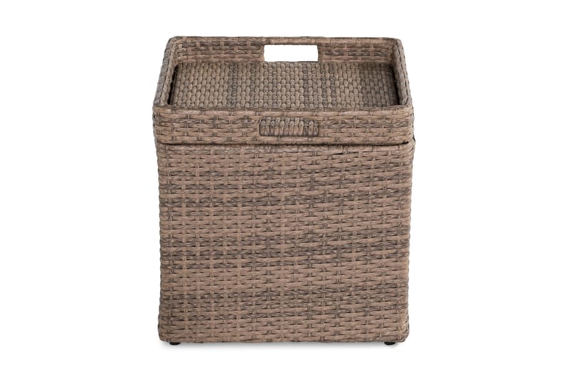 Bahamas Sidebord med Opbevaring 45x45 cm - Sand - Havemøbler - Havebord - Loungeborde & Sofaborde udendørs
