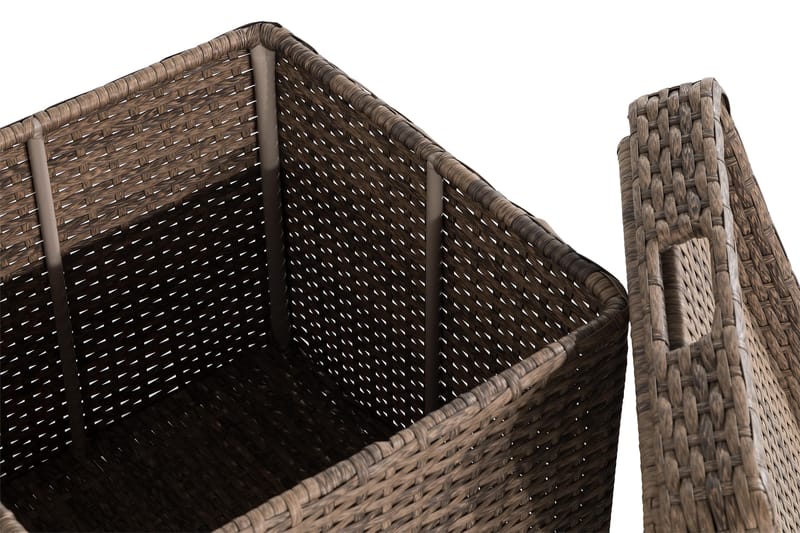 Bahamas Sidebord med Opbevaring 45x45 cm - Sand - Havemøbler - Havebord - Loungeborde & Sofaborde udendørs