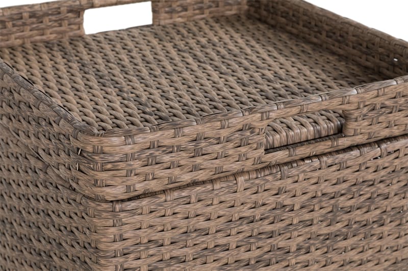 Bahamas Sidebord med Opbevaring 45x45 cm - Sand - Havemøbler - Havebord - Loungeborde & Sofaborde udendørs