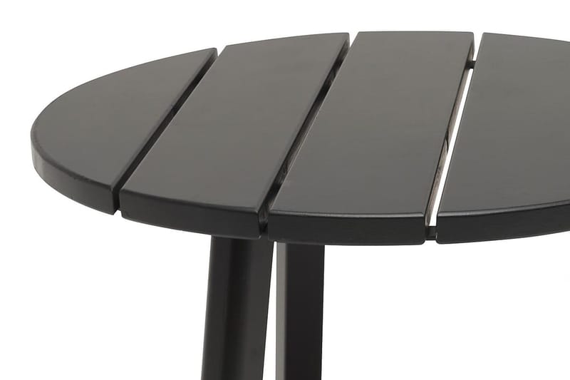 Hillerstorp Tennessee rundt sidebord til udendørs 50 cm træ fyrretræ - Sort - Havemøbler - Havebord - Loungeborde & Sofaborde udendørs