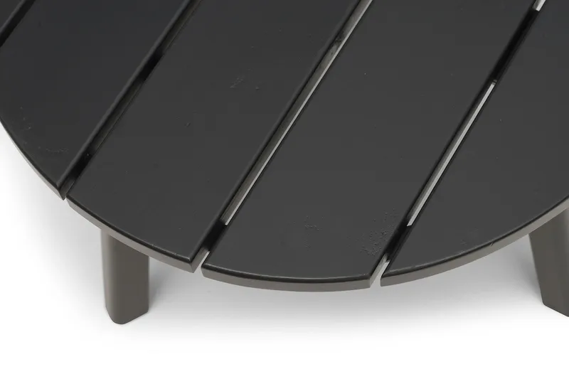 Hillerstorp Tennessee rundt sidebord til udendørs 50 cm træ fyrretræ - Sort - Havemøbler - Havebord - Loungeborde & Sofaborde udendørs