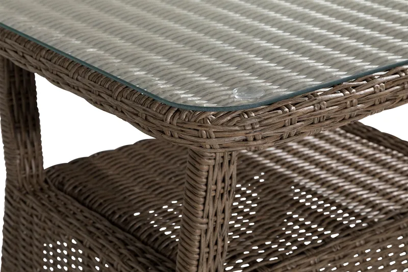 Marcus Sofabord 80x80 cm Højt - Natur - Havemøbler - Havebord - Loungeborde & Sofaborde udendørs