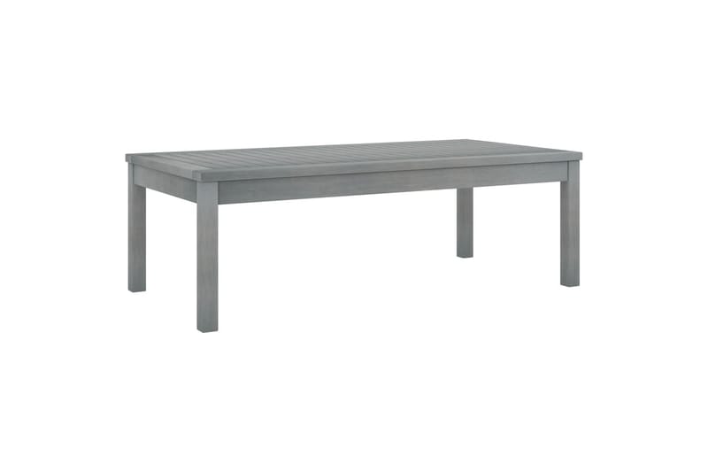 Sofabord 100x50x33 cm massivt akacietræ grå - Grå - Loungeborde & Sofaborde udendørs - Altanborde