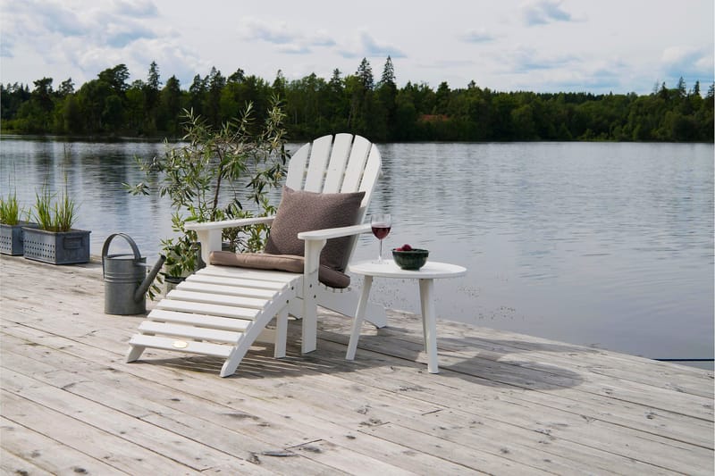 Tennesse Bord 50 cm Rundt Hvid - Hillerstorp - Havemøbler - Havebord - Loungeborde & Sofaborde udendørs