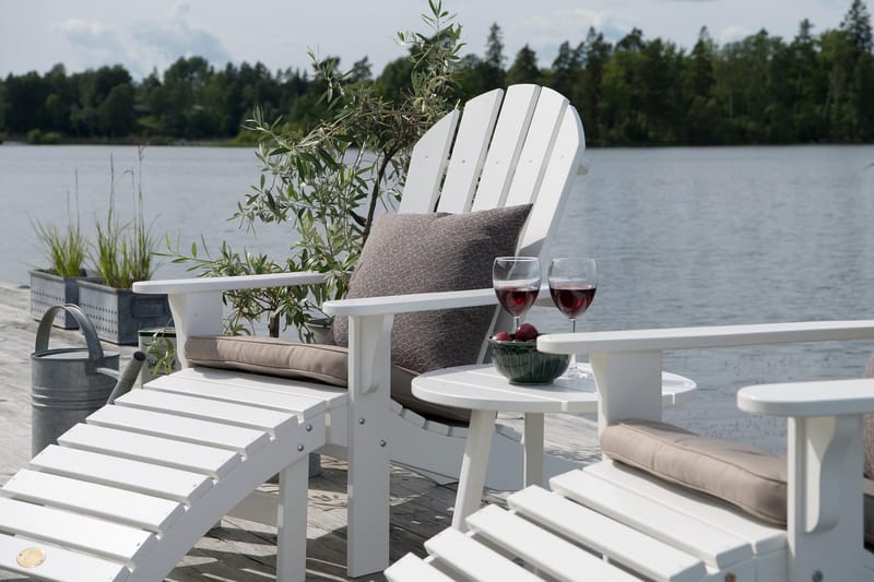 Tennesse Bord 50 cm Rundt Hvid - Hillerstorp - Havemøbler - Havebord - Loungeborde & Sofaborde udendørs