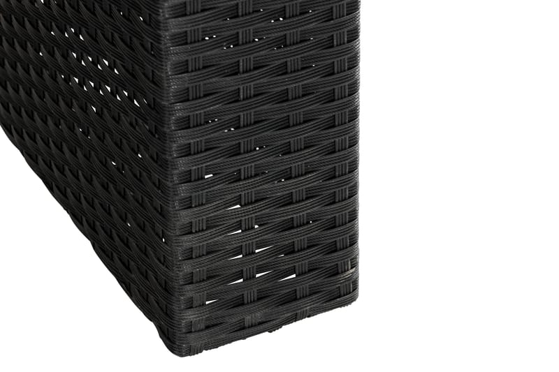 Majestic spisebord til udendørsbrug 210x100 cm – udendørsbord i polyrattan med bordplade i glas til have og terrasse - Sort - Havemøbler - Havebord - Spisebord & havebord