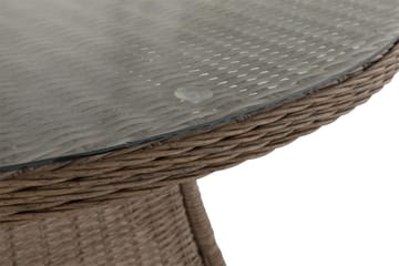 Marcus Spisebord 140 cm Rundt - Natur - Havemøbler - Havebord - Spisebord & havebord