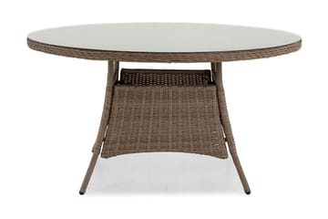 Marcus Spisebord 140 cm Rundt - Natur - Havemøbler - Havebord - Spisebord & havebord