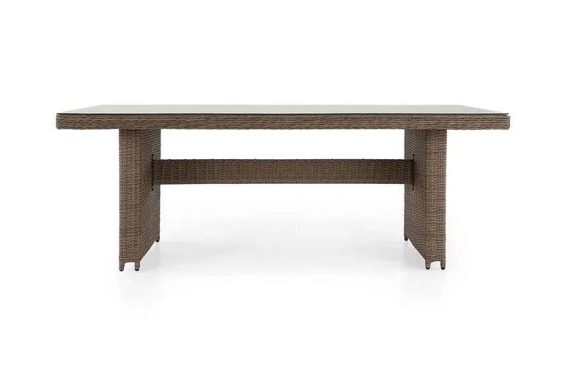 Marcus udendørs spisebord 160x90 cm - Natur - Havemøbler - Havebord - Spisebord & havebord