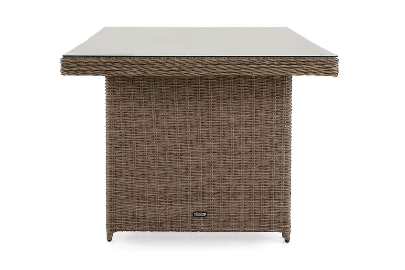 Marcus udendørs spisebord 160x90 cm - Natur - Havemøbler - Havebord - Spisebord & havebord