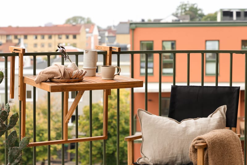 Marion Balkonbord 60x45 cm - Træ/Natur - Havemøbler - Havebord - Spisebord & havebord