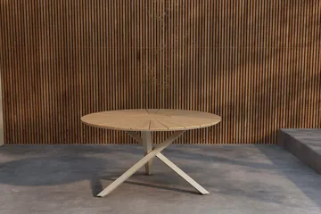 Mexico rundt spisebord 140 cm udendørs - Natur - Havemøbler - Havebord - Spisebord & havebord