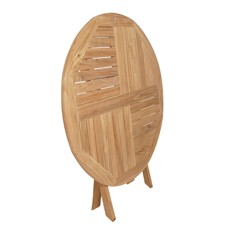 Milano Foldbart bord Ø100 cm - Træ - Havemøbler - Havebord - Spisebord & havebord