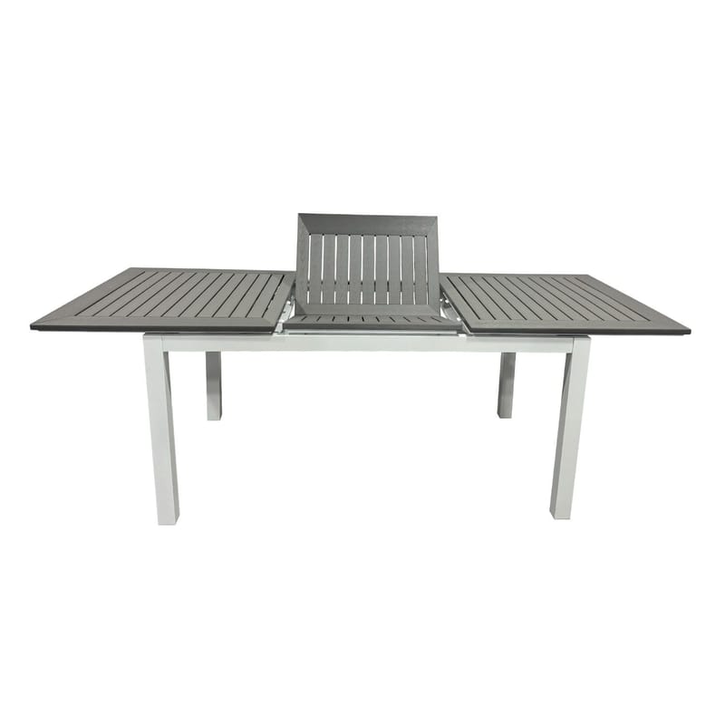 Monaco Udtræksbord Udendørs 150-250x90 cm - Hvid/Grå - Havemøbler - Havebord - Spisebord & havebord