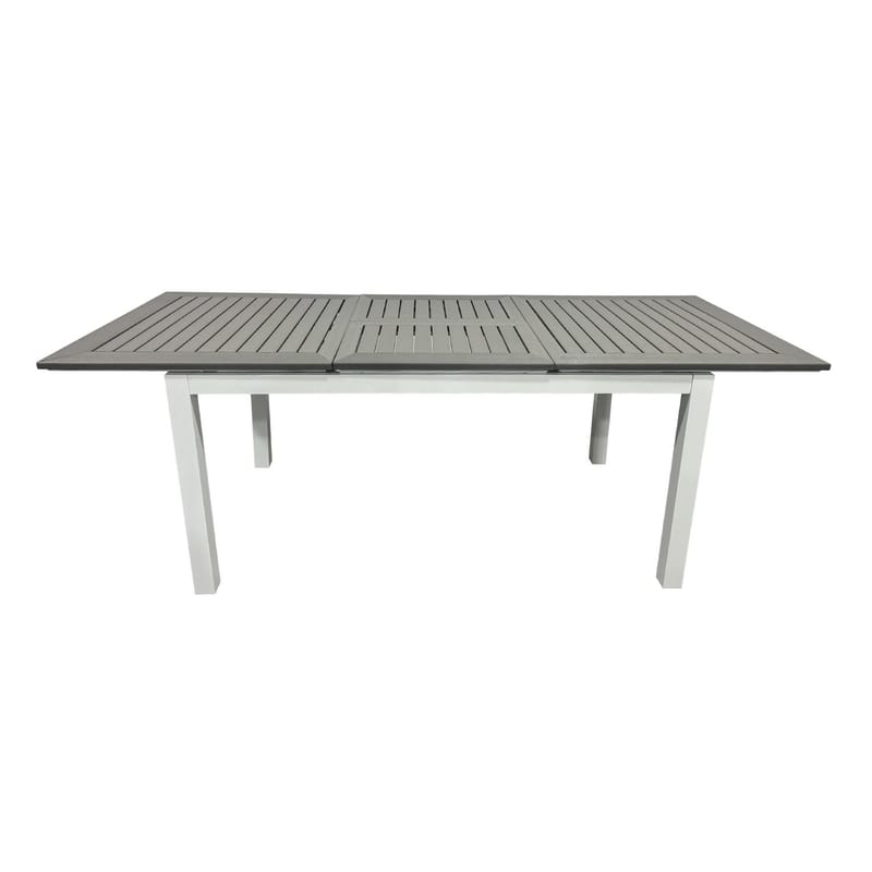 Monaco Udtræksbord Udendørs 150-250x90 cm - Hvid/Grå - Havemøbler - Havebord - Spisebord & havebord