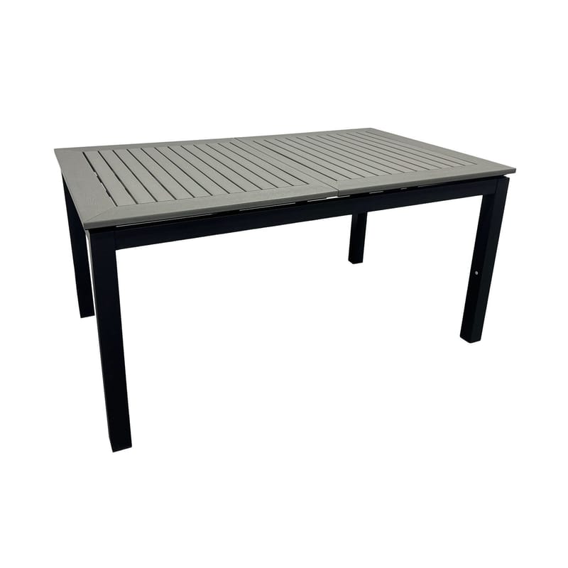 Monaco Udtræksbord Udendørs 150-250x90 cm - Sort/Grå - Havemøbler - Havebord - Spisebord & havebord