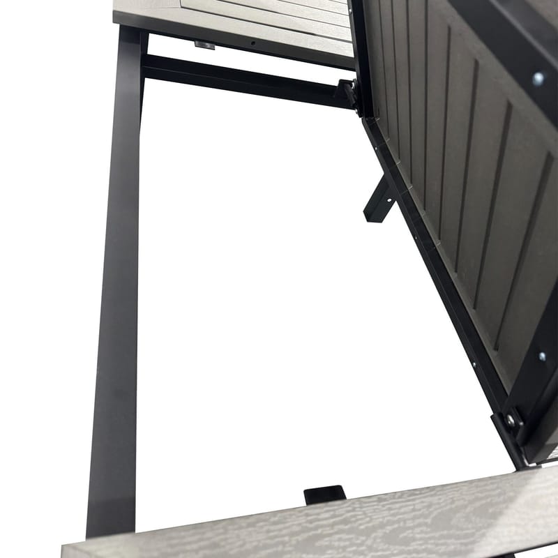 Monaco Udtræksbord Udendørs 150-250x90 cm - Sort/Grå - Havemøbler - Havebord - Spisebord & havebord