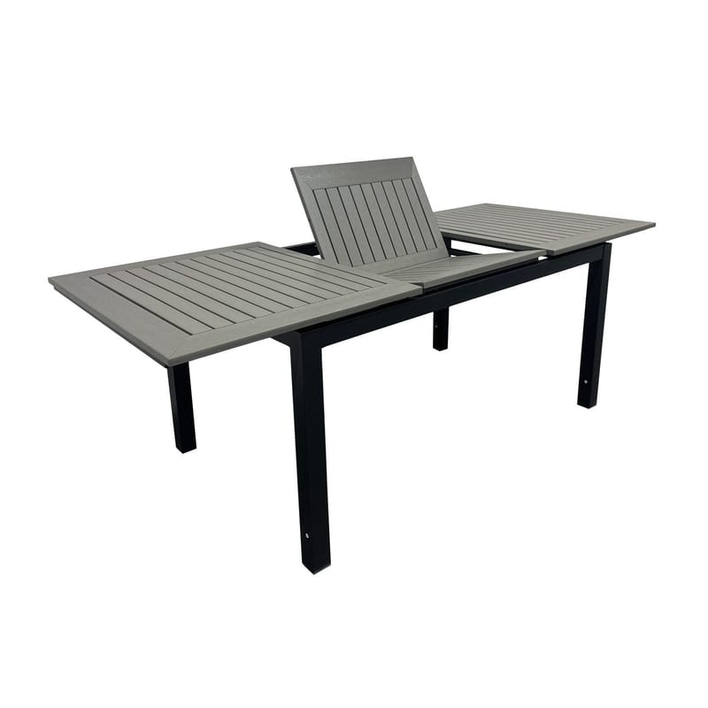 Monaco Udtræksbord Udendørs 150-250x90 cm - Sort/Grå - Havemøbler - Havebord - Spisebord & havebord