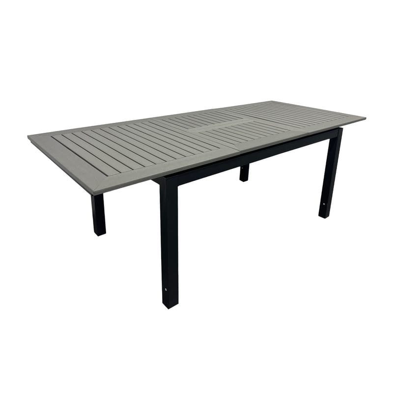 Monaco Udtræksbord Udendørs 150-250x90 cm - Sort/Grå - Havemøbler - Havebord - Spisebord & havebord