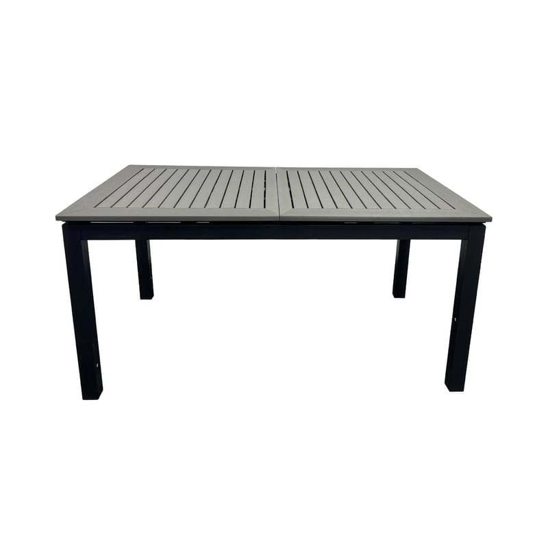 Monaco Udtræksbord Udendørs 150-250x90 cm, Sort/Grå