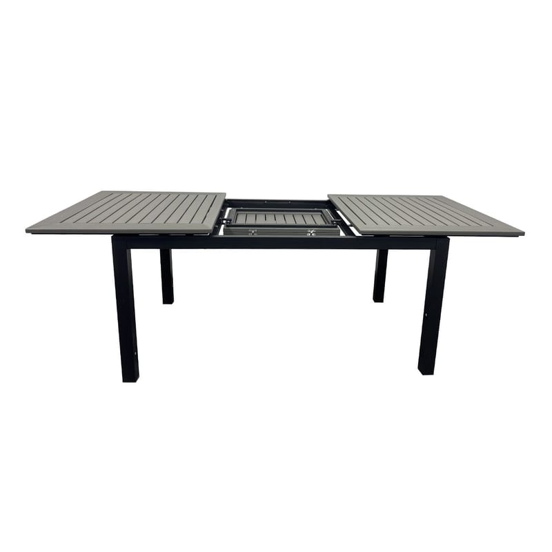 Monaco Udtræksbord Udendørs 150-250x90 cm - Sort/Grå - Havemøbler - Havebord - Spisebord & havebord
