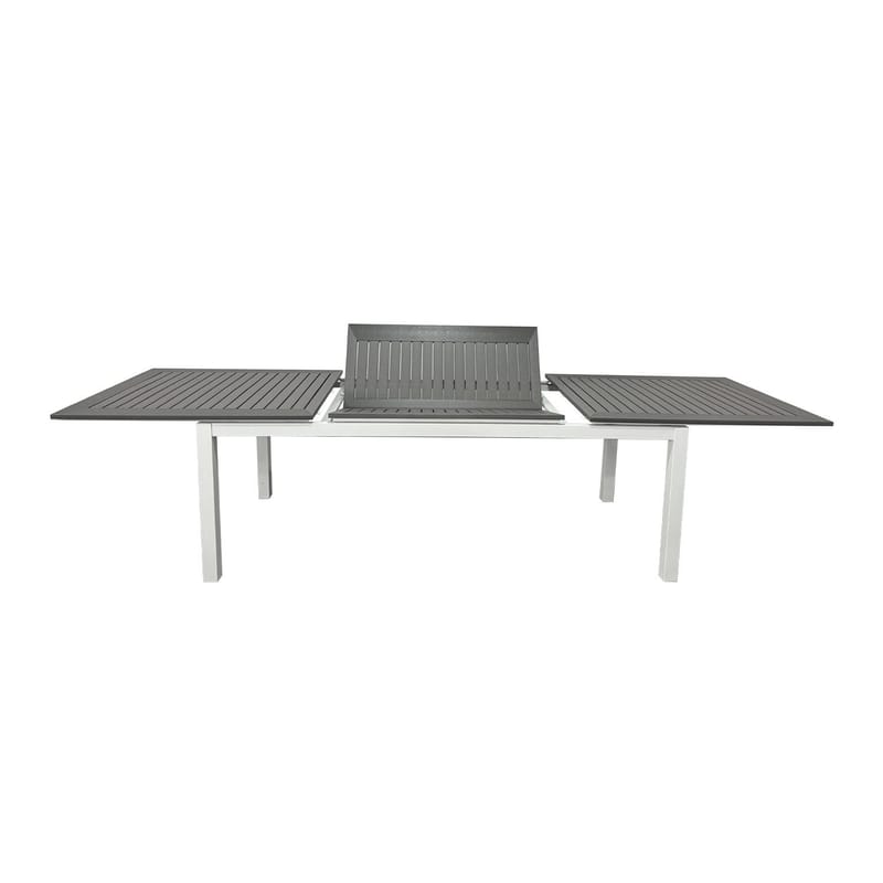 Monaco Udtræksbord Udendørs 210/310x90 cm - Hvid/Grå - Havemøbler - Havebord - Spisebord & havebord