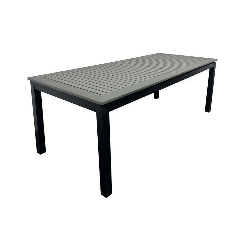 Monaco Udtræksbord Udendørs 210/310x90 cm - Sort/Grå - Havemøbler - Havebord - Spisebord & havebord