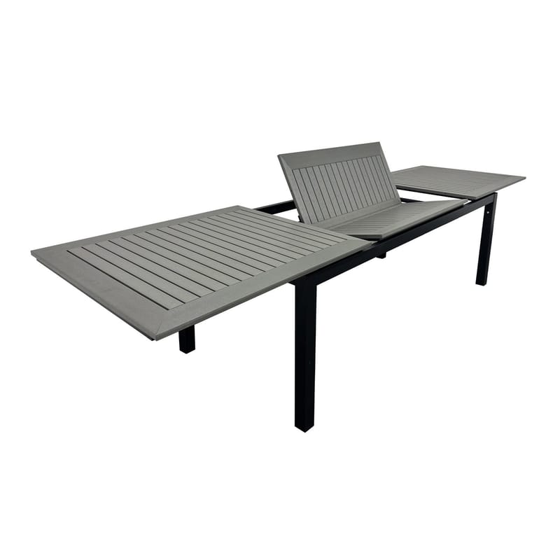 Monaco Udtræksbord Udendørs 210/310x90 cm - Sort/Grå - Havemøbler - Havebord - Spisebord & havebord
