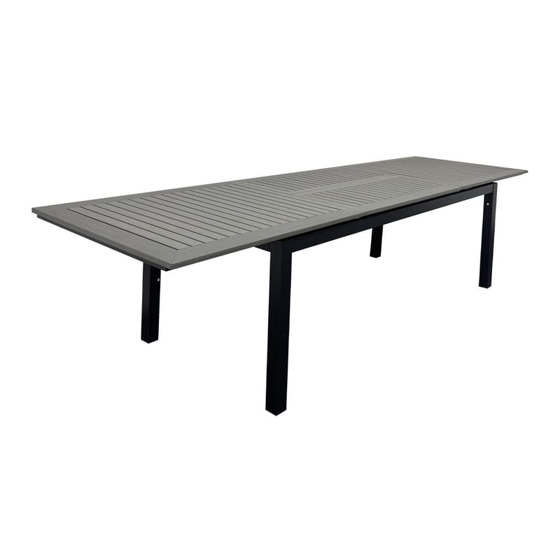 Monaco Udtræksbord Udendørs 210/310x90 cm - Sort/Grå - Havemøbler - Havebord - Spisebord & havebord