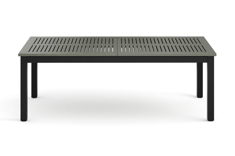 Monaco Udtræksbord Udendørs 210/310x90 cm, Sort/Grå