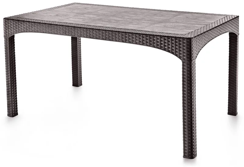 Omber Spisebord udendørs 150 cm, Mørkebrun