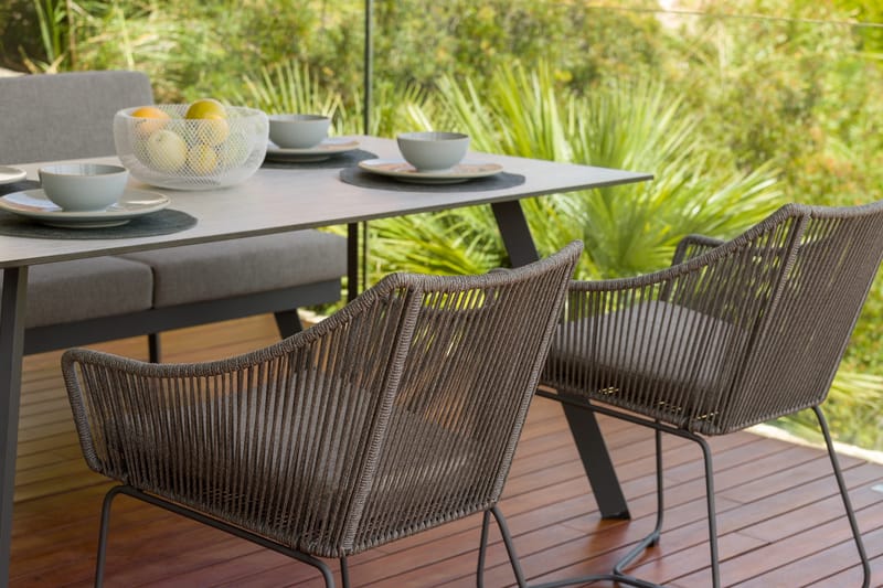 OPAL Bord Rektangulært 160 cm - Grå - Havemøbler - Havebord - Spisebord & havebord