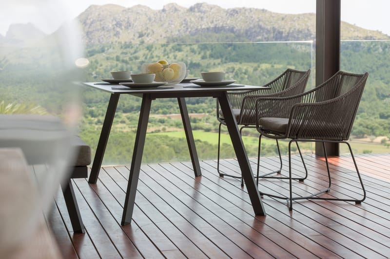 OPAL Bord Rektangulært 160 cm - Grå - Havemøbler - Havebord - Spisebord & havebord