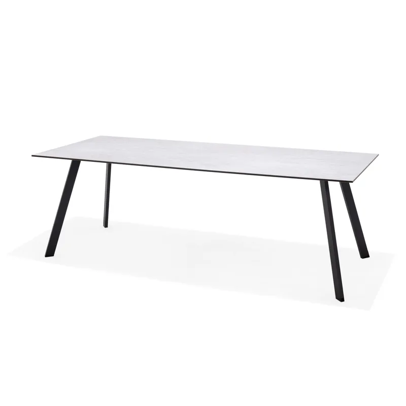 OPAL Udendørsbord Rektangulært 220 cm, Grå