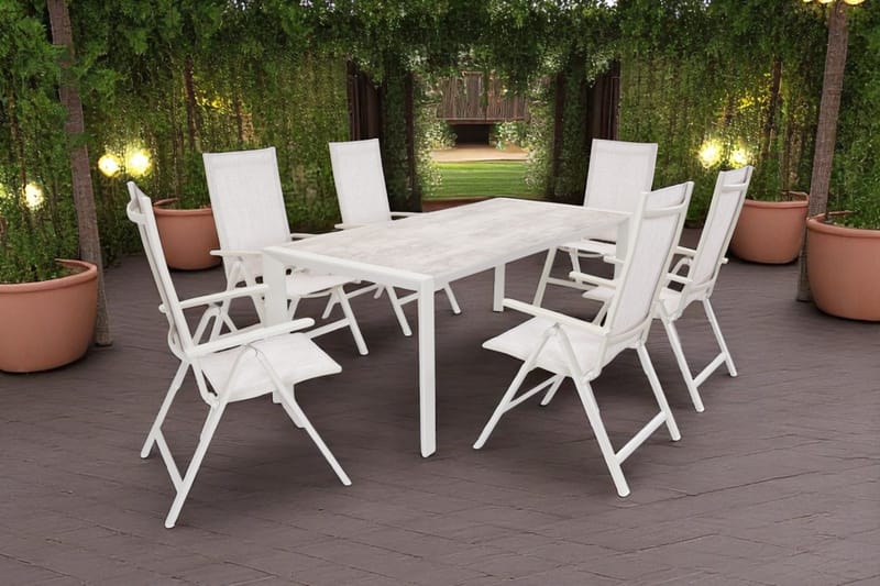 Palermo Bord Udtrækbart 200–300×100 cm - Beige - Havemøbler - Havebord - Spisebord & havebord