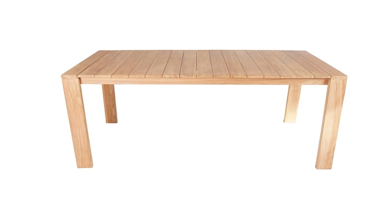 Palu Spisebord Udendørs 210×90 cm - Naturlig Farve - Havemøbler - Havebord - Spisebord & havebord