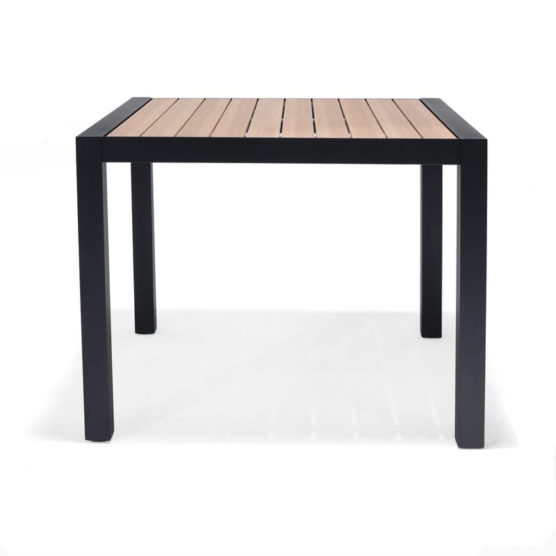 Panama Udendørsbord 90 cm - Træ/Sort - Havemøbler - Havebord - Spisebord & havebord