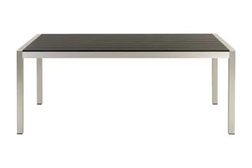 Pereta Spisebord 180x90 cm - Sort/Sølv - Havemøbler - Havebord - Spisebord & havebord