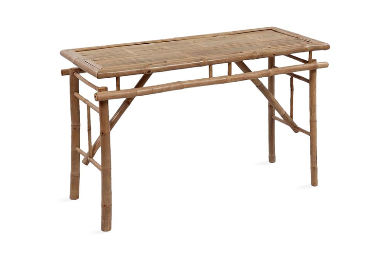 Ølbord Med 2 Bænke 100 Cm Bambus - Brun - Havemøbler - Havebord - Picnicbord