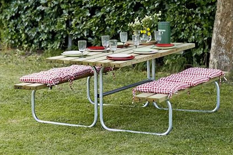 Classic bord- og bænkesæt B: 155 L: 177 H: 73 cm - Picnicbord