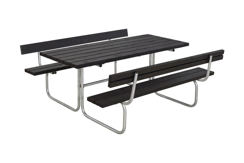 Classic bord- og bænkesæt med 2 ryglæn B: 177 L: 177 H: 75 - Havemøbler - Havebord - Picnicbord