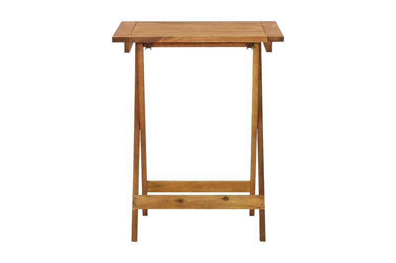 Foldbart havebord 60x60x75 cm massivt akacietræ - Brun - Havemøbler - Havebord - Picnicbord