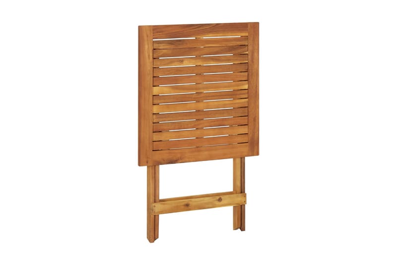 Foldbart havebord 60x60x75 cm massivt akacietræ - Brun - Havemøbler - Havebord - Picnicbord
