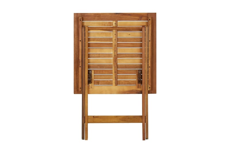 Foldbart havebord 60x60x75 cm massivt akacietræ - Brun - Havemøbler - Havebord - Picnicbord