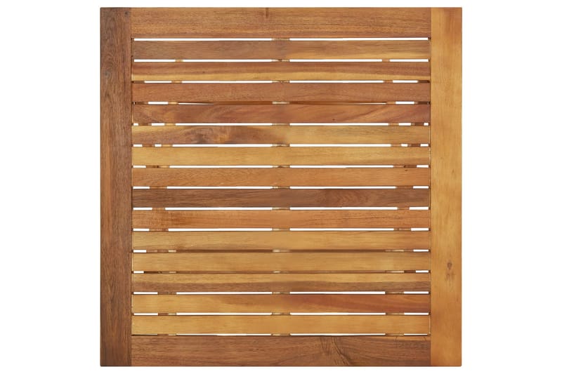 Foldbart havebord 60x60x75 cm massivt akacietræ - Brun - Havemøbler - Havebord - Picnicbord