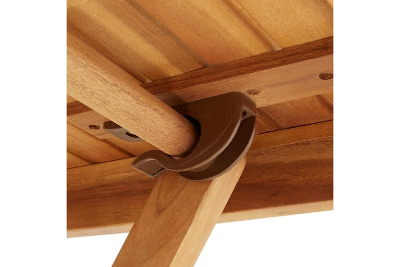 Foldbart havebord 60x60x75 cm massivt akacietræ - Brun - Havemøbler - Havebord - Picnicbord