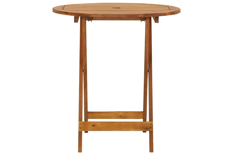 Foldbart havebord 70 cm massivt akacietræ - Brun - Havemøbler - Havebord - Picnicbord