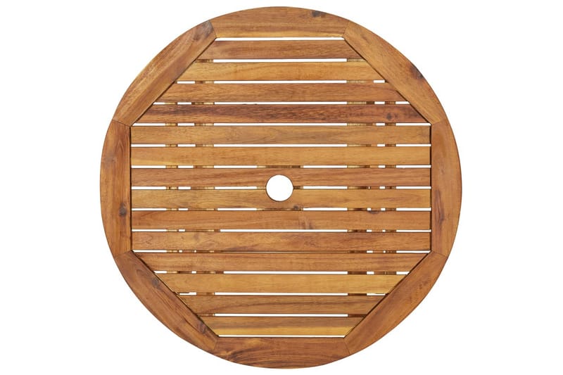 Foldbart havebord 70 cm massivt akacietræ - Brun - Havemøbler - Havebord - Picnicbord